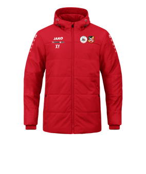 JAKO Team Coach Kapuzenjacke Rot F100