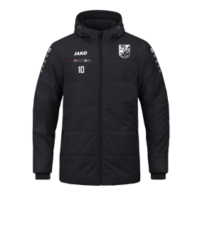 JAKO Team Coach Kapuzenjacke Schwarz F800