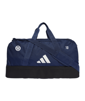 adidas Tiro League Duffel Bag Gr. M Blau Weiss