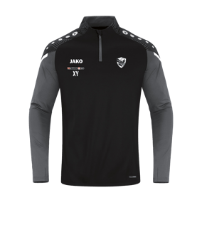 JAKO Performance Ziptop Schwarz Grau F804