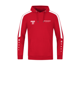 JAKO Power Hoody Kids Rot Weiss F100