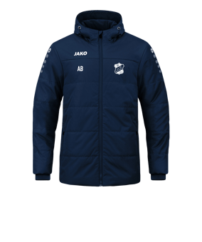 JAKO Team Coach Kapuzenjacke Blau F900
