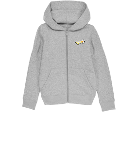 Merch Mini Cultivator 2.0 Zip-Hoodie Kids Heather Grey | #justlogo4c