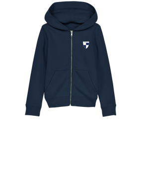 Merch Mini Cultivator 2.0 Zip-Hoodie Kids French Navy | #justlogo4c