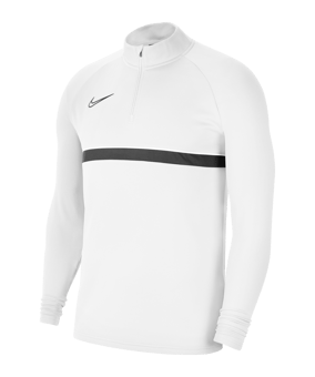 Nike Academy 21 Drill Top Weiss Schwarz F100 - weiss