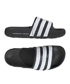 adidas Originals Adilette 22 Badelatsche Weiss - schwarz