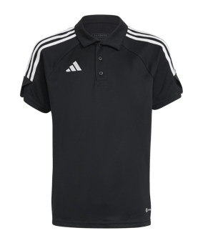 adidas Tiro 23 League Poloshirt Kids Schwarz - schwarz