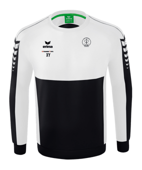 Erima Six Wings Sweatshirt Schwarz Weiss