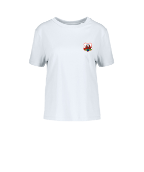 Merch Muser T-Shirt Women White | #justlogo4c