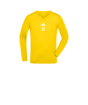 adidas Team Base Top langarm Kids Gelb