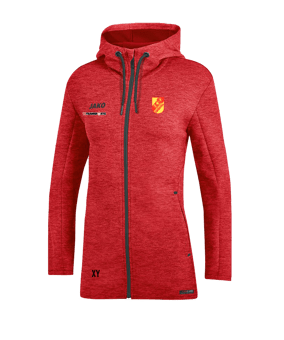 JAKO Premium Basic Kapuzenjacke Damen Rot F01