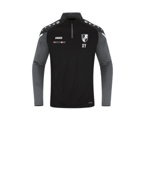 JAKO Performance Ziptop Kids Schwarz Grau F804