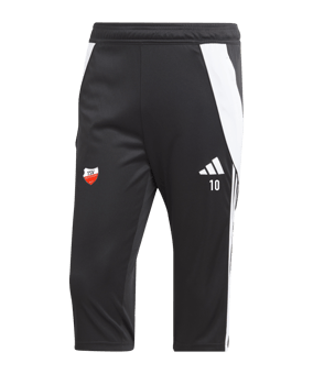 adidas Tiro 24 3/4 Trainingshose Schwarz Weiss