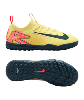 Nike Jr Air Zoom Mercurial Vapor XVI Academy TF Mbappe Signature Kids Orange Blau F800 - orange