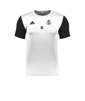 adidas Estro 19 Trikot kurzarm Weiss Schwarz
