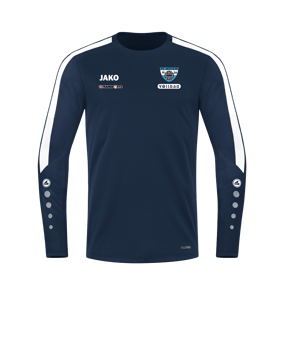 JAKO Power Sweatshirt Blau Weiss F900