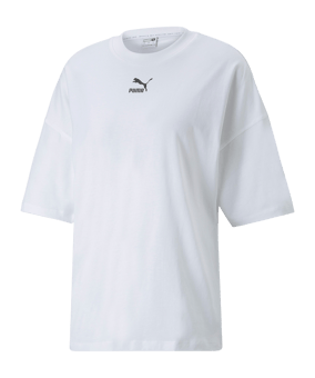 PUMA Classics Oversized T-Shirt Damen Weiss F02 - weiss