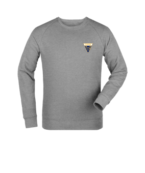 Merch Roller Sweatshirt Heather Grey | #justlogo4c