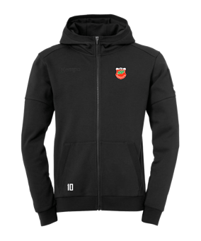 Kempa Status Kapuzenjacke Schwarz F01