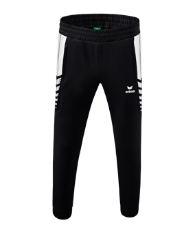 Erima Six Wings Trainingshose Schwarz Weiss - schwarz