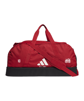 adidas Tiro League Duffel Bag Gr. L Rot Weiss