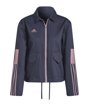 adidas Tiro Cargo Trainingsjacke Damen Blau - blau