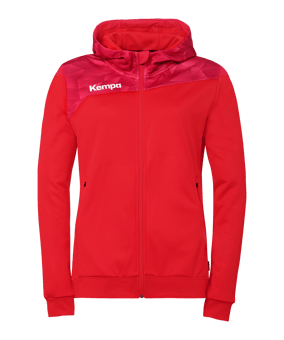 Kempa Athletics 29 Kapuzenjacke Damen Rot F60 - rot