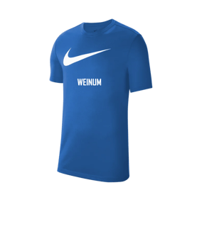 Nike Park 20 Swoosh T-Shirt Kids Blau Weiss F463