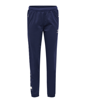 Hummel Move Grid Cotton Trainingshose Damen Blau F7026 - blau