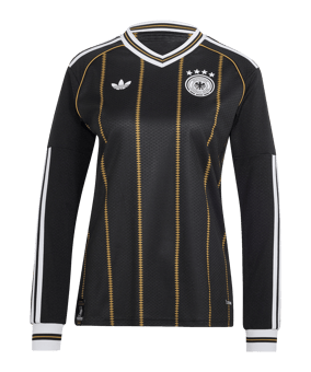 adidas Deutschland Trikot Langarm 3rd 2026 Damen Schwarz - schwarz