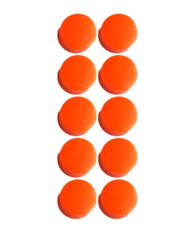 Cawila PRO Rundmagnet 10er Set 10mm Orange - orange