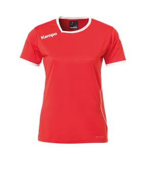 Kempa Curve Trikot T-Shirt Damen Rot Weiss F02 - rot