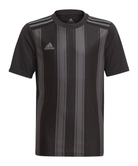 adidas Striped 21 Trikot Kids Schwarz Grau - schwarz
