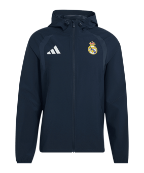 adidas Real Madrid Tiro Travel Windjacke Blau