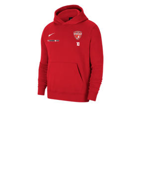 Nike Park 20 Fleece Hoody Kids Rot Weiss F657