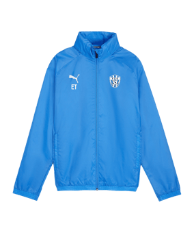 PUMA teamGOAL Allwetterjacke Kids Blau Weiss F02