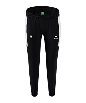 Erima Team Präsentationshose Damen Schwarz Weiss