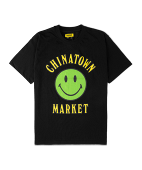 Market Smiley Multi T-Shirt Schwarz - schwarz