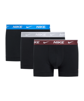 Nike Cotton Stretch Trunk 3er Pack Boxershort Schwarz F4HS