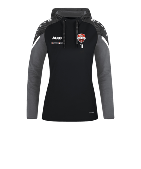 JAKO Performance Hoody Damen Schwarz Grau F804