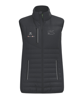 Erima CMPT Puffer Weste Damen Schwarz