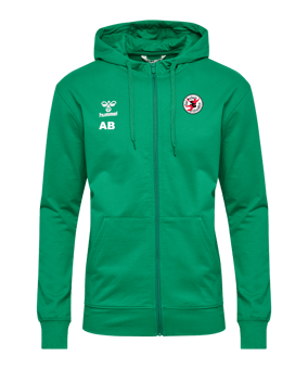 Hummel Go 2.0 Chevron Kapuzenjacke Grün F6235