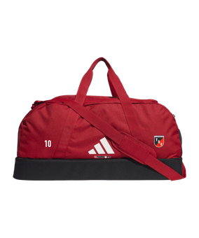 adidas Tiro League Duffel Bag Gr. L Rot Weiss