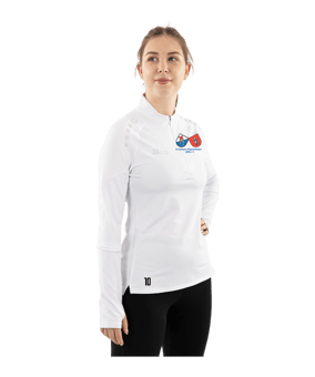 JAKO ZipTop Light Flow Sweatshirt Damen Weiß F0