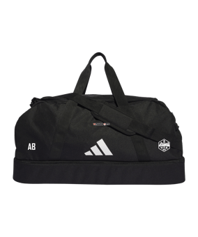 adidas Tiro League Duffel Bag Gr. L Schwarz Weiss