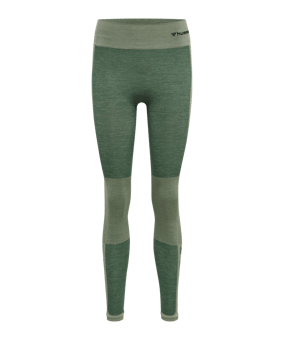 Hummel hmlCLEA Mid Waist Leggings Damen F6465 - gruen