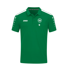 JAKO Power Poloshirt Grün Weiss F200
