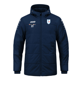 JAKO Team Coach Kapuzenjacke Blau F900