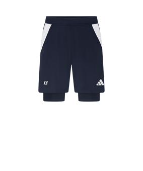 adidas Tiro 24 Training 2in1 Short Blau Weiss
