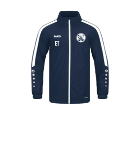 JAKO Power Allwetterjacke Kids Blau Weiss F900